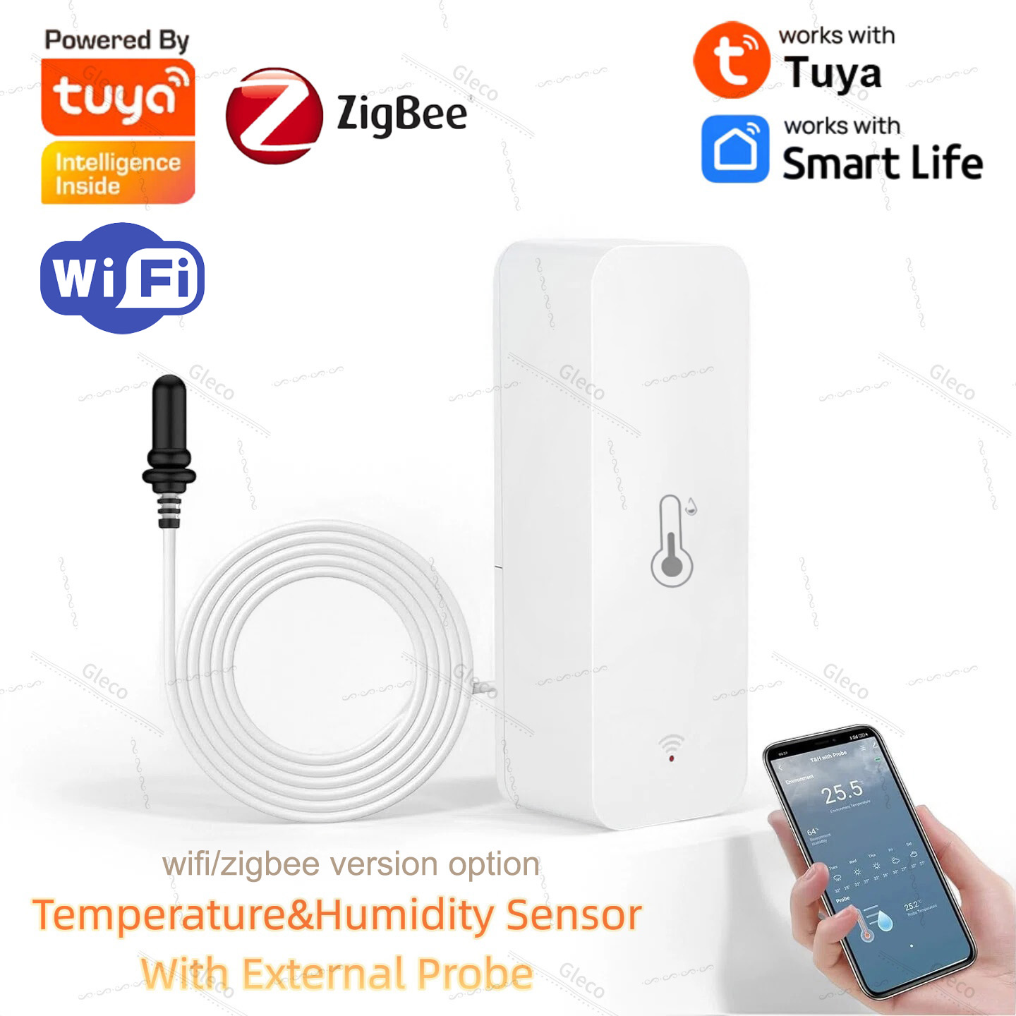 Aquarium Marine Plants - Tuya Wifi Zigbee 온도 및 습도