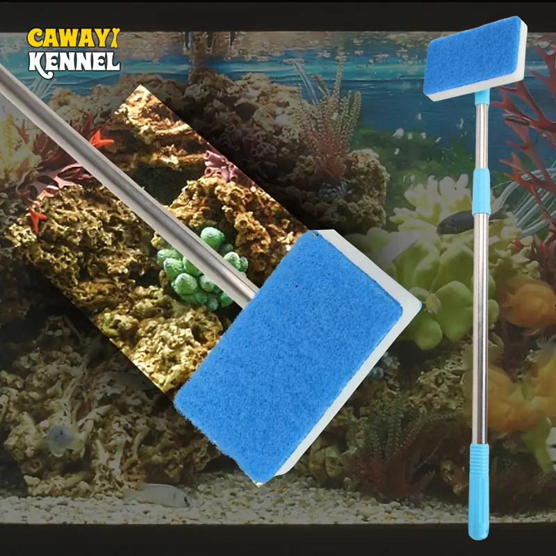 55-95cm 텔레스코픽 핸들 180 °   클리너 스 - Marine Aquarium Glass Cleaner 리뷰 및 가격