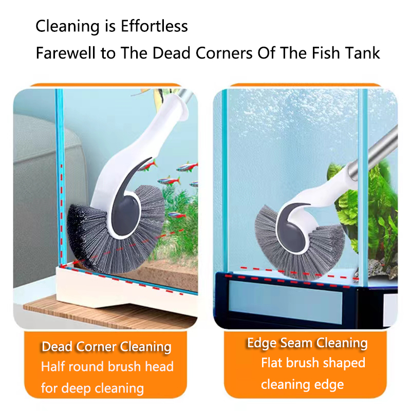 긴 손잡이 내구성 청소 브러시, 플라스틱 수족관 유리  - Marine Aquarium Glass Cleaner 리뷰 및 가격