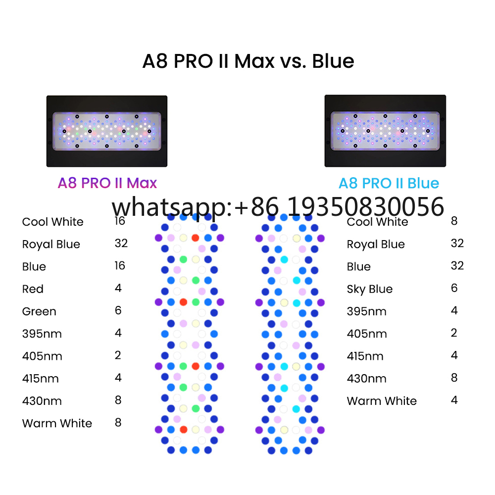 2026-A8 PRO II Max 및 블루 240W L - Marine Aquarium & Regional Centre 리뷰 및 가격