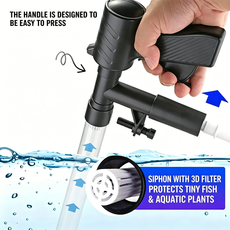 수족관 물갈이 펌프 수족관 청소 도구 진공 물갈이기 모 - Marine Aquarium Vacuum 리뷰 및 가격