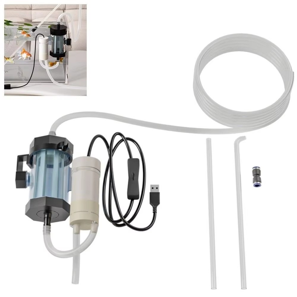 USB 전원 수족관 물 교환기 280GPH 저소음 어항 - Marine Aquarium Vacuum 리뷰 및 가격